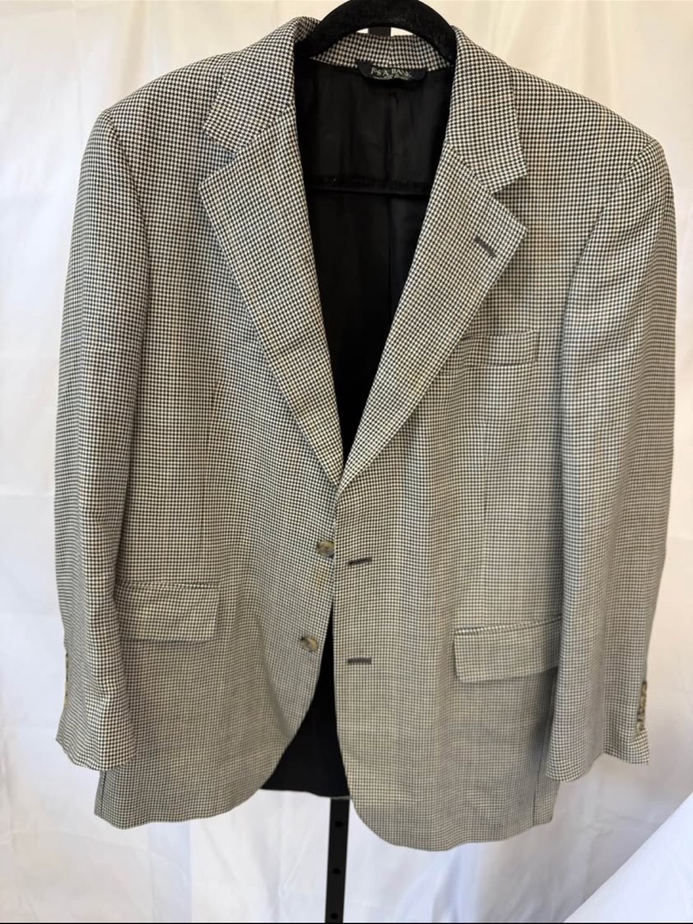 Jos A Bank Men’s Check Blazer 40 Regular